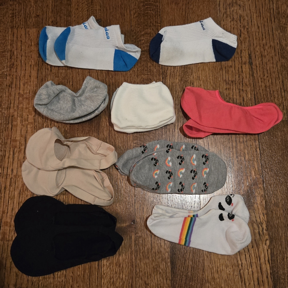 9 pairs of ankle socks kids/children/baby/toddlers 0 Month-4 Years Adidas, Panda